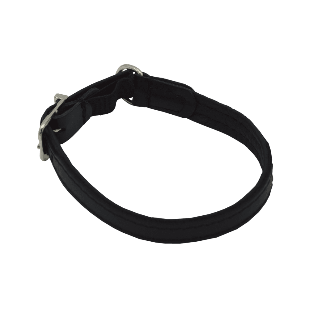 Comme Un Roi - Collier Cuir So Chic Noir pour Chat - TU