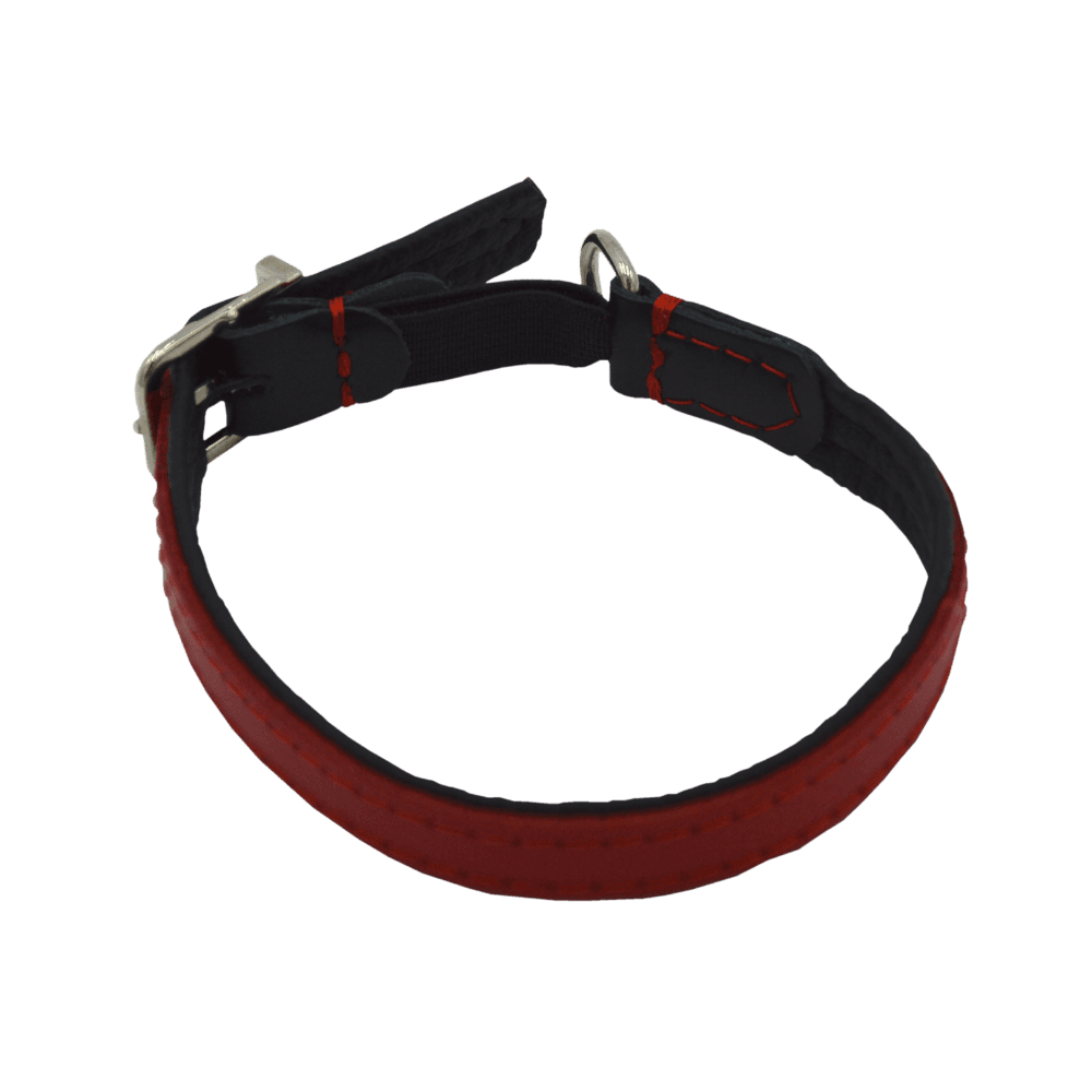 Comme Un Roi - Collier Cuir So Trendy Rouge / Noir pour Chat - TU