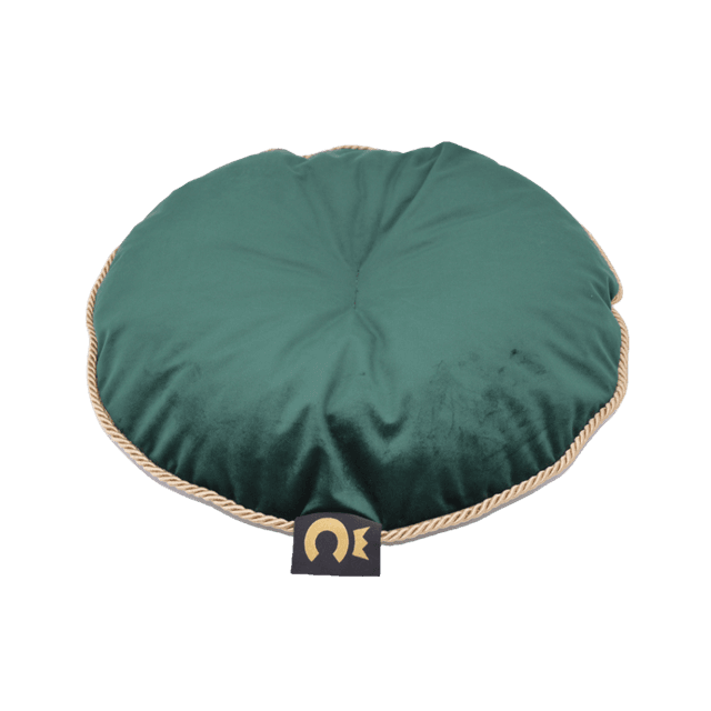 Comme Un Roi - Coussin Rond Palace Vert pour chien et chat