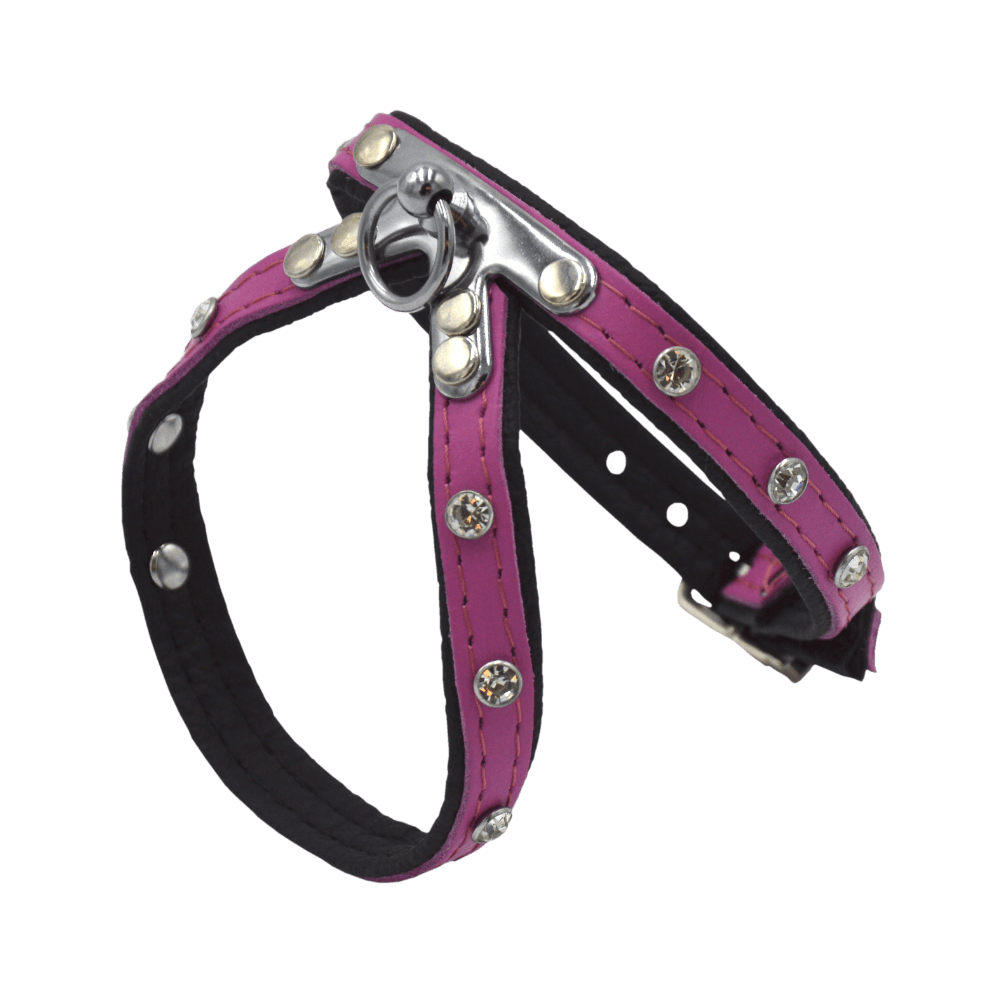 Comme Un Roi - Harnais Cuir So Funky Rose pour Chien
