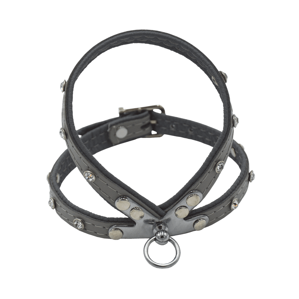 Comme Un Roi - Harnais Cuir So Nature Gris pour Chien