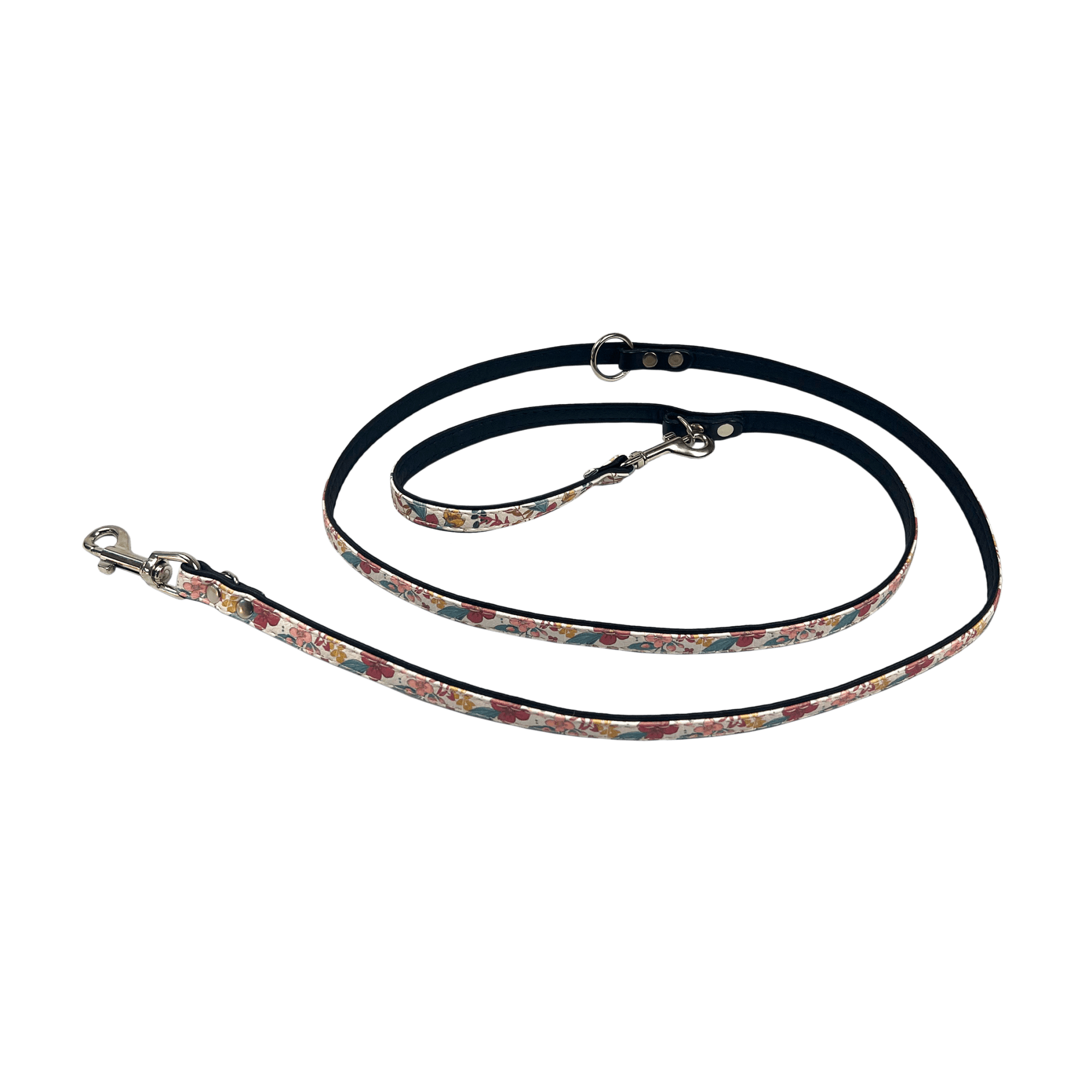 Comme Un Roi - Laisse Cuir Ajustable So Chic Bohème / Noir pour chien ou chat