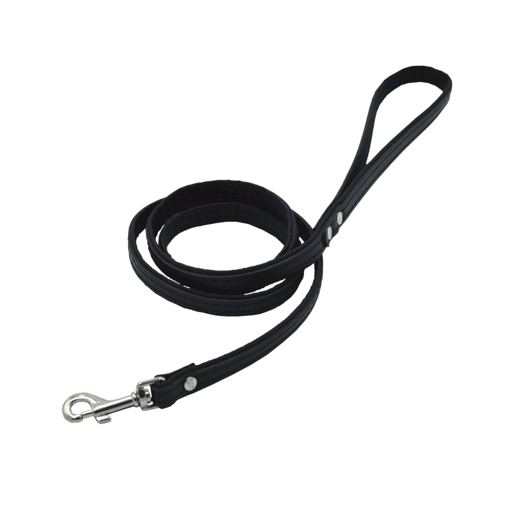 Comme Un Roi - Laisse Cuir So Chic Noir pour Chien - TU