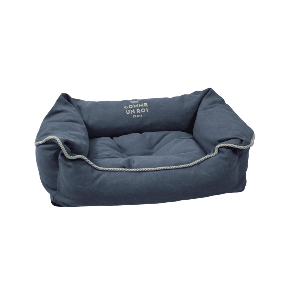 Comme Un Roi - Panier Douillet City Denim pour Chien et Chat