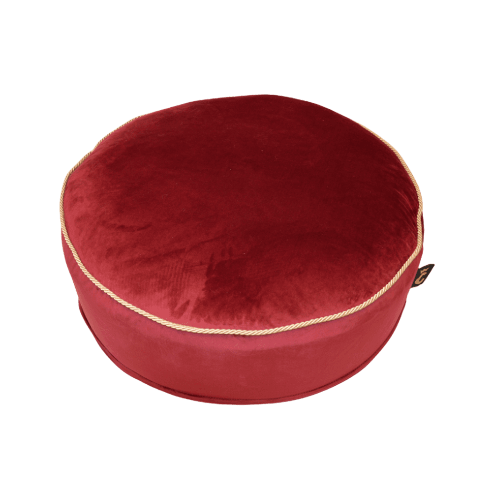 Comme Un Roi - Pouf Palace Rouge pour chien et chat