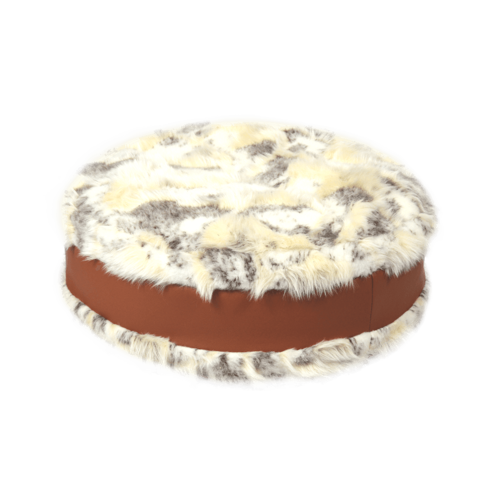 Comme Un Roi - Pouf So Nature Fourrure Beige pour chien et chat