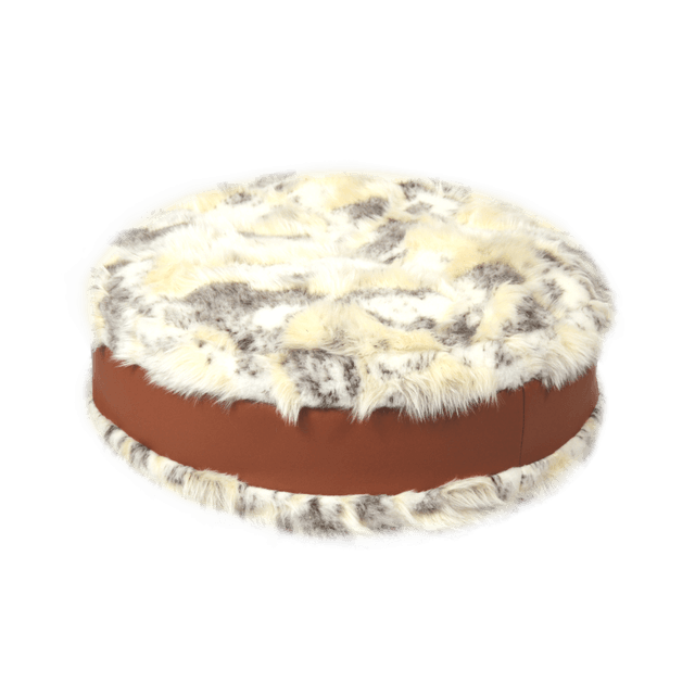 Comme Un Roi - Pouf So Nature Fourrure Beige pour chien et chat