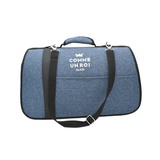 Comme Un Roi - Sac de Transport Niche So Funky Bleu Prusse pour Chien et Chat