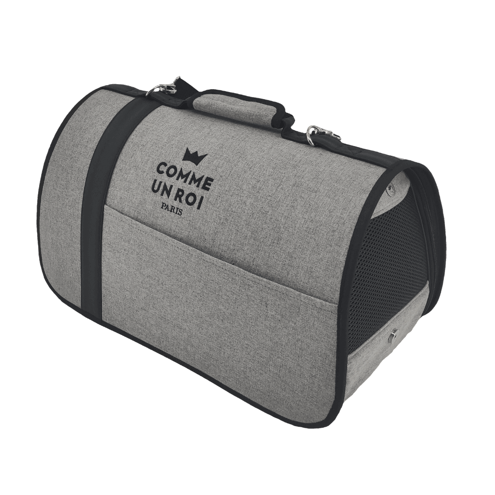 Comme Un Roi - Sac de Transport Niche So Nature Gris pour Chien et Chat