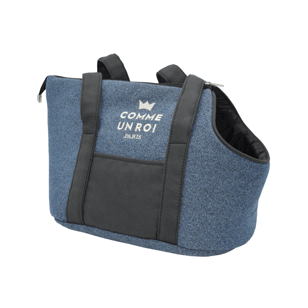 Comme Un Roi - Sac de Transport So Funky Bleu Prusse pour Chien et Chat