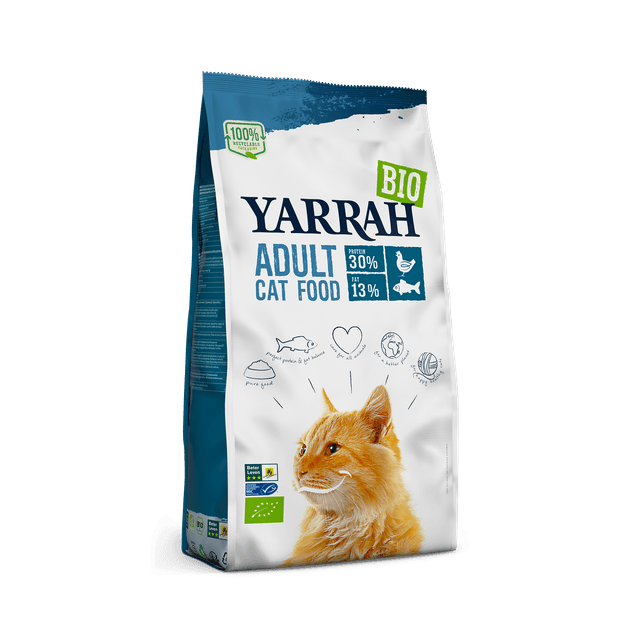 Yarrah - Croquettes Bio Poulet & Poisson label MSC Chat Adulte