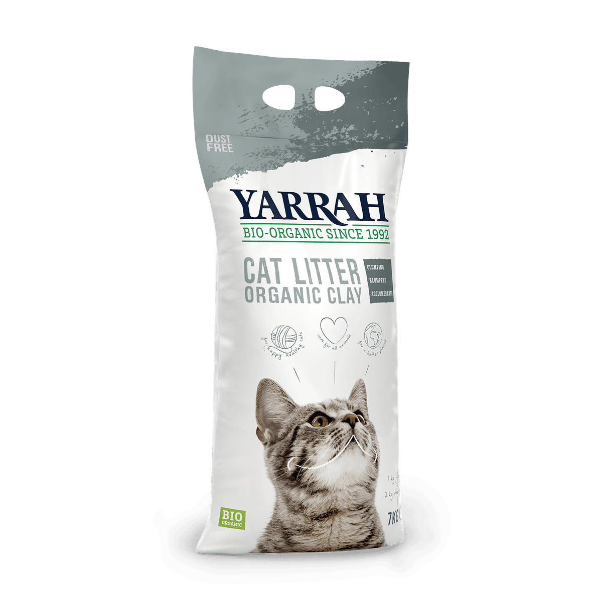 Yarrah - Litière Bio Agglomérante Argile Chat 7Kg