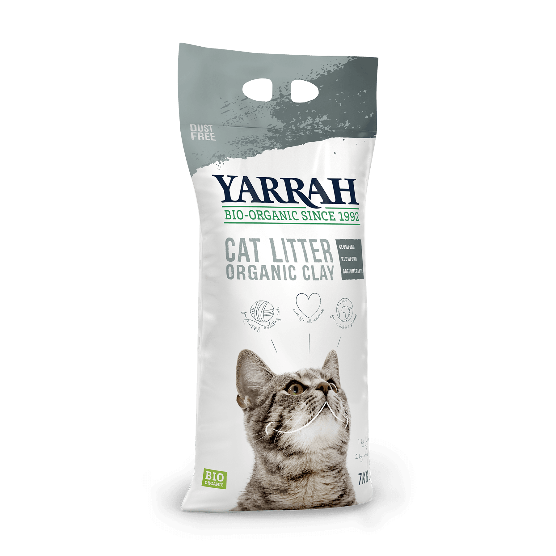 Yarrah - Litière Bio Agglomérante Argile Chat 7Kg