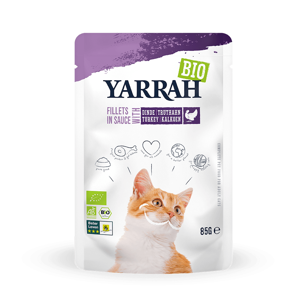Yarrah - Pochon Bio Filets en Sauce Dinde Chat 85gr