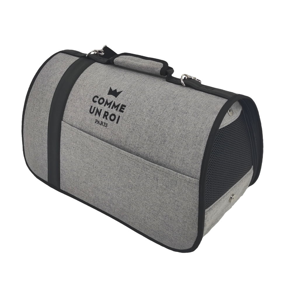 Sac de transport pour chien chat gris