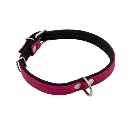 Comme Un Roi - Collier Cuir So Chic Rose / Noir pour Chien