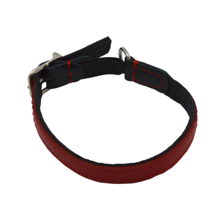 Comme Un Roi - Collier Cuir So Funky Rouge / Noir pour Chat - TU