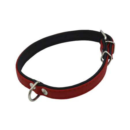 Comme Un Roi - Collier Cuir So Funky Rouge / Noir pour Chien
