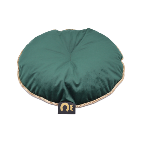 Comme Un Roi - Coussin Rond Palace Vert pour chien et chat