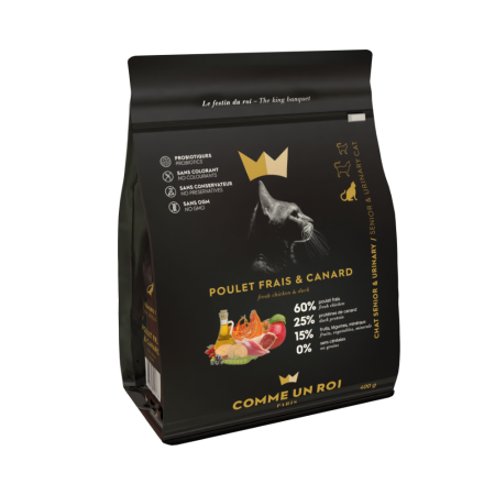 Comme Un Roi - Croquettes Urinary Poulet Frais et Canard Chat Adulte