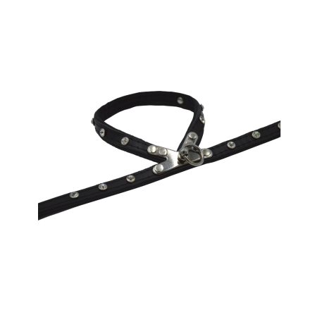 Comme Un Roi - Harnais Cuir So Chic Noir pour Chien