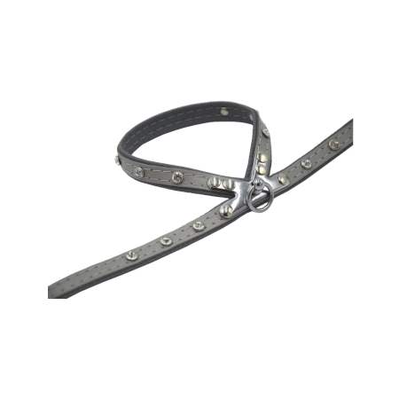 Comme Un Roi - Harnais Cuir So Nature Gris pour Chien