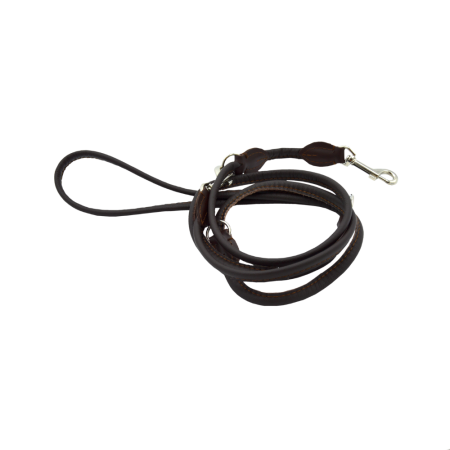 Comme Un Roi - Laisse Cuir Ajustable So Chic Marron pour Chien ou Chat - TU