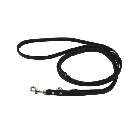 Comme Un Roi - Laisse Cuir Ajustable So Chic Noir pour Chien - TU