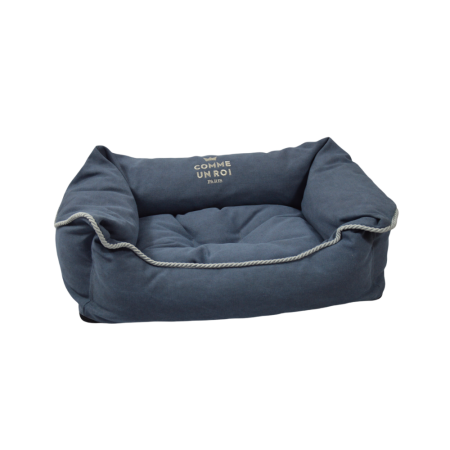 Comme Un Roi - Panier Douillet City Denim pour Chien et Chat
