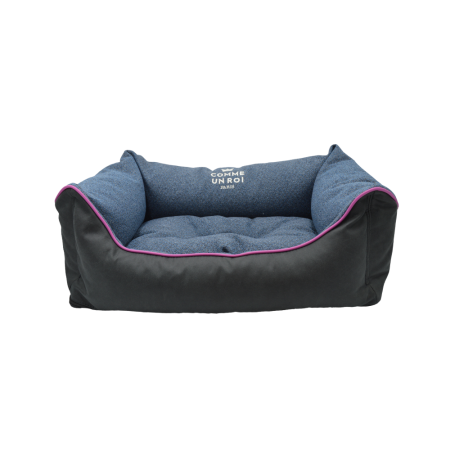 Comme Un Roi - Panier Douillet So Chic Bleu Prusse pour Chien et Chat