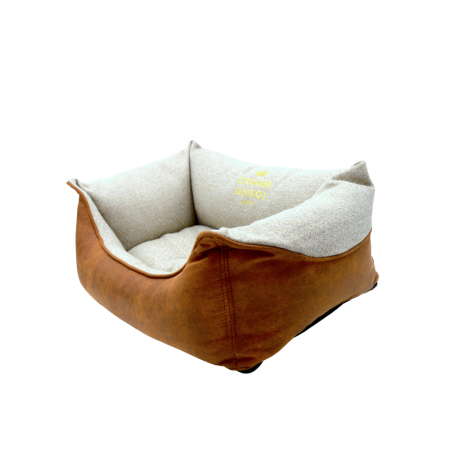 Comme Un Roi - Panier Douillet So Chic Caramel pour Chien et Chat