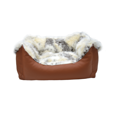 Comme Un Roi - Panier Fourrure Beige So Nature pour chien et chat