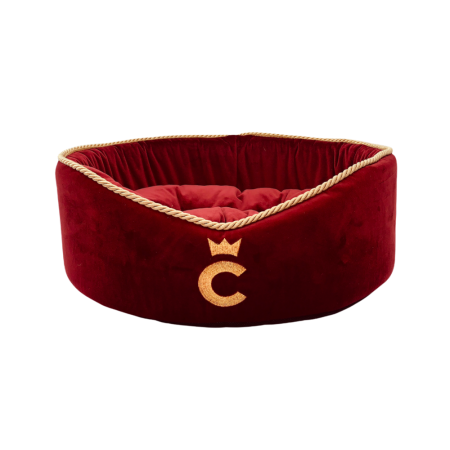 Comme Un Roi - Panier Palace Rouge pour chien et chat