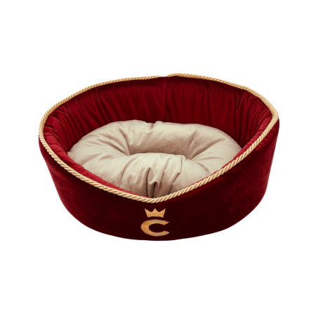 Comme Un Roi - Panier Palace Rouge pour chien et chat