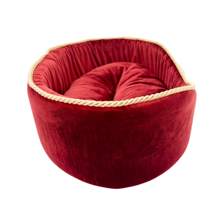 Comme Un Roi - Panier Palace Rouge pour chien et chat