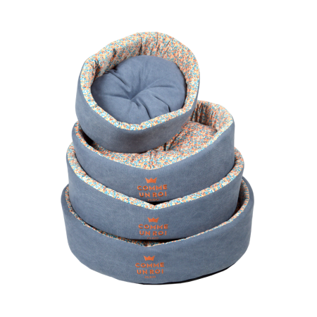 Comme Un Roi - Panier So Trendy Denim pour Chien et Chat