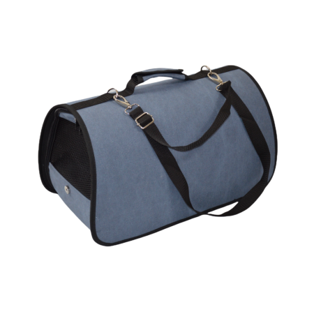 Comme Un Roi - Sac de Transport Niche City Denim pour Chien et Chat
