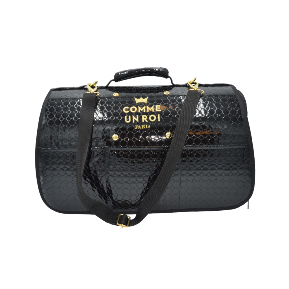 Comme Un Roi - Sac de Transport Niche So Chic Noir pour Chien et Chat