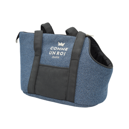 Comme Un Roi - Sac de Transport So Chic Bleu Prusse pour Chien et Chat