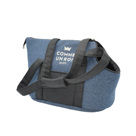 Comme Un Roi - Sac de Transport So Chic Bleu Prusse pour Chien et Chat