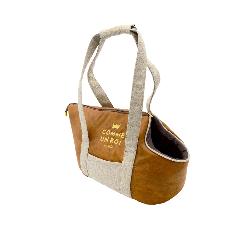 Comme Un Roi - Sac de Transport Niche So Chic Caramel pour Chien