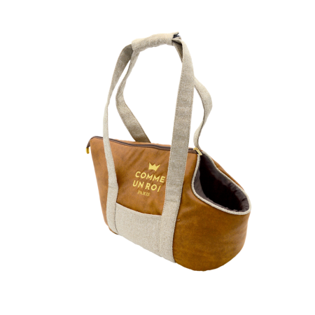 Comme Un Roi - Sac de Transport So Chic Caramel pour Chien et Chat