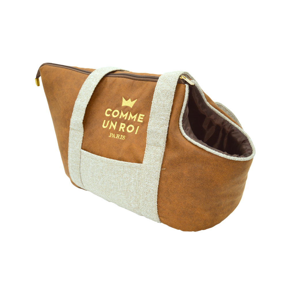 Comme Un Roi - Sac de Transport So Chic Caramel pour Chien et Chat