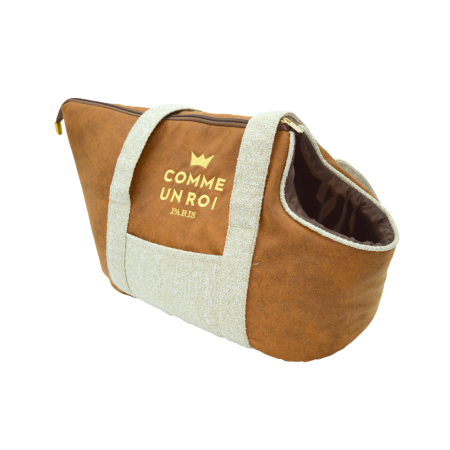 Comme Un Roi - Sac de Transport So Chic Caramel pour Chien et Chat