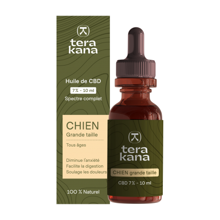 Tera Kana - Huile CBD Chien Grande Taille 7% 10ml