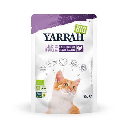 Yarrah - Pochon Bio Filets en Sauce Dinde Chat 85gr